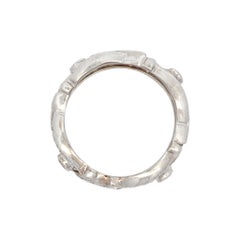 Bracelet d'éternité vintage en platine et diamant