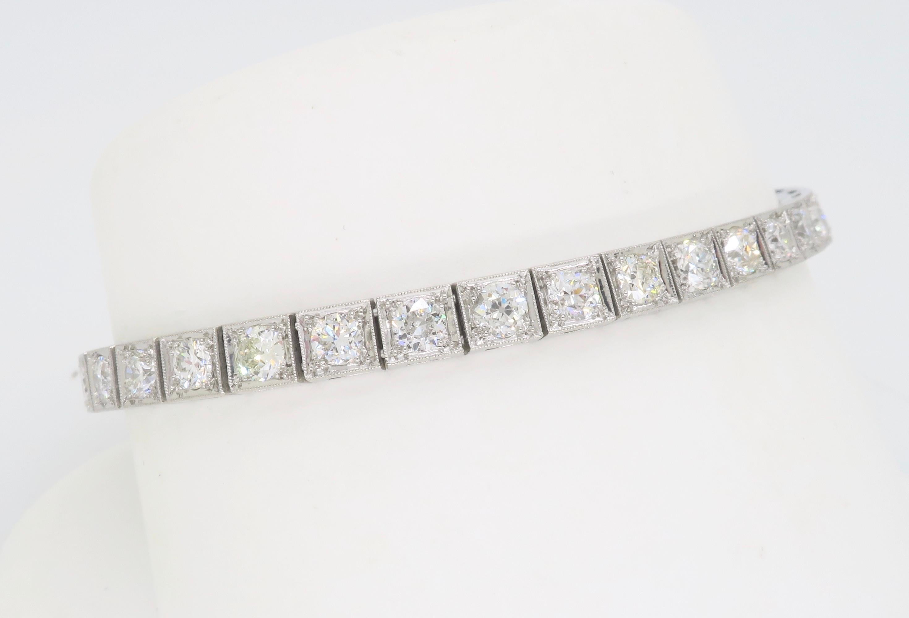 antique tennis bracelet