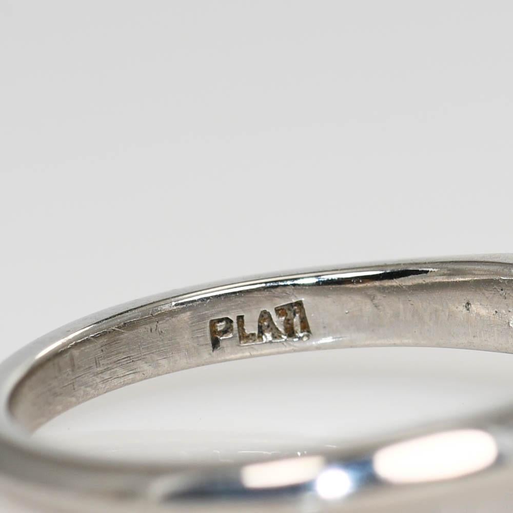Women's or Men's Vintage Platinum Diamond Wedding Ring Set 7.8g For Sale