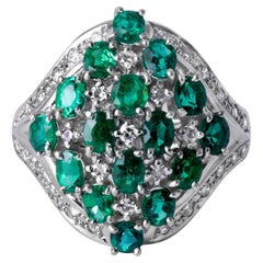 Anillos de cóctel de platino