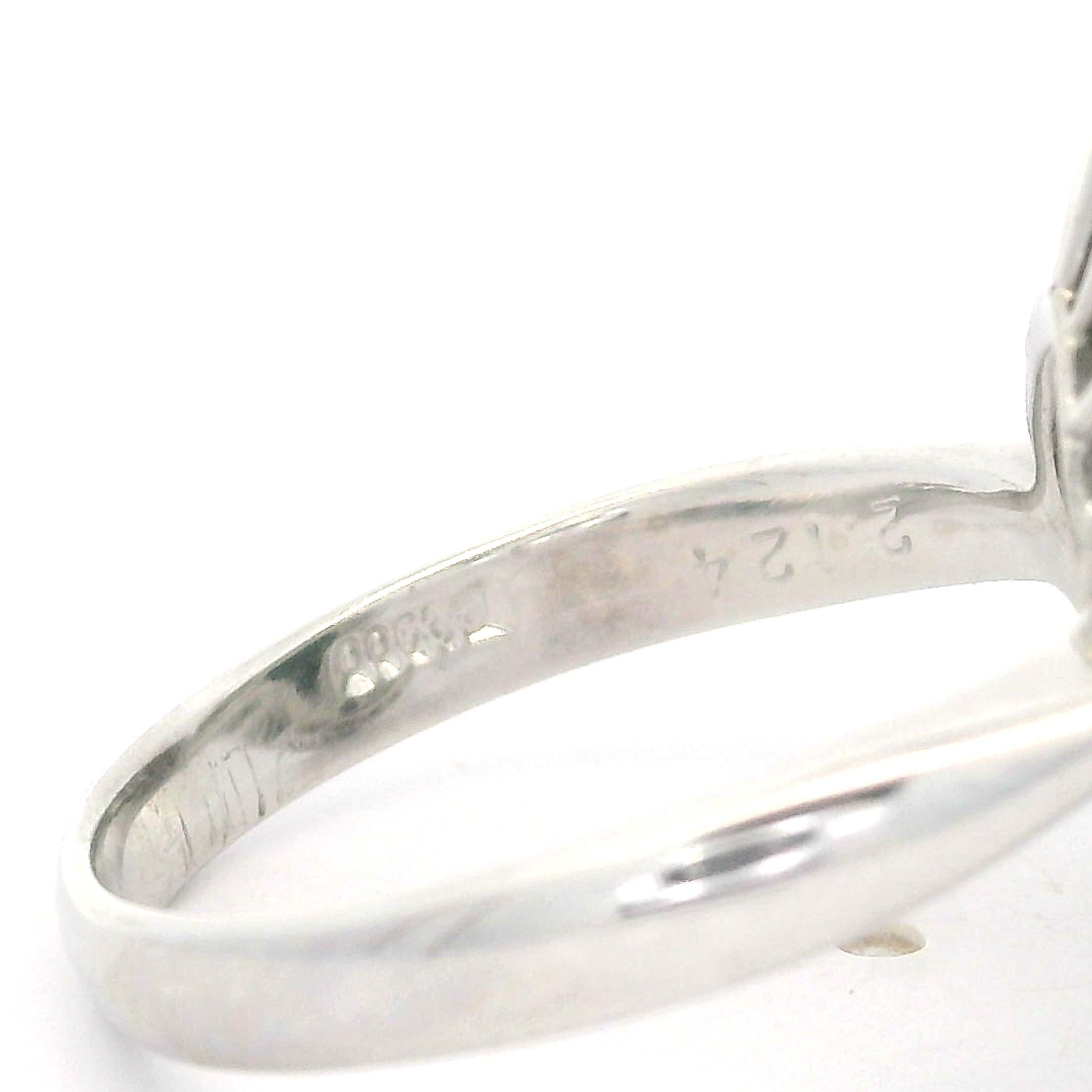 Women's Vintage Platinum GIA 2.92ctw Cats Eye Alexandrite Diamond Wavy Ballerina Ring