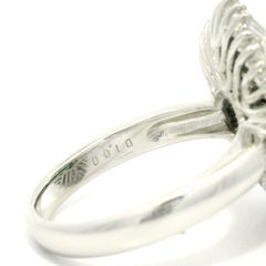 Vintage Platinum GIA High Quality 3.89ctw Burma A Jade Diamond Ballerina Ring