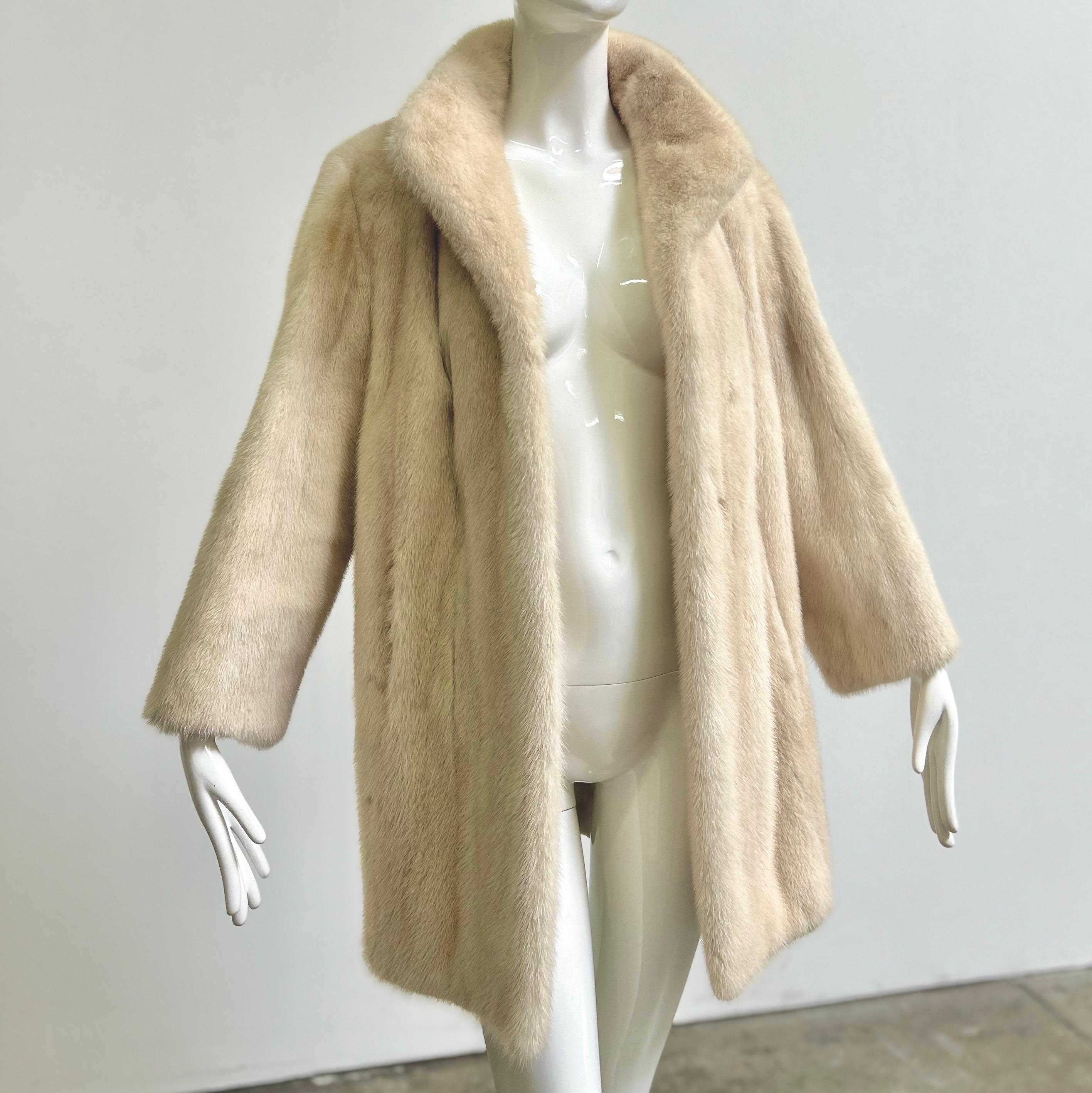 Vintage Platinum Mink Fur Coat 1