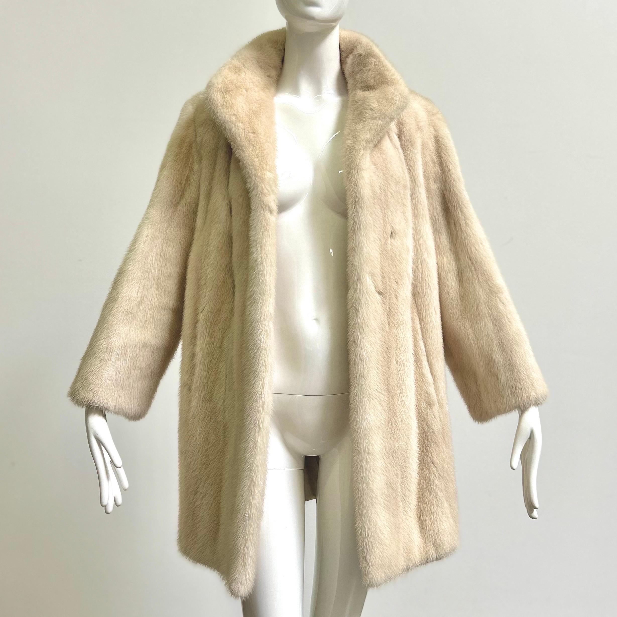 Vintage Platinum Mink Fur Coat 3
