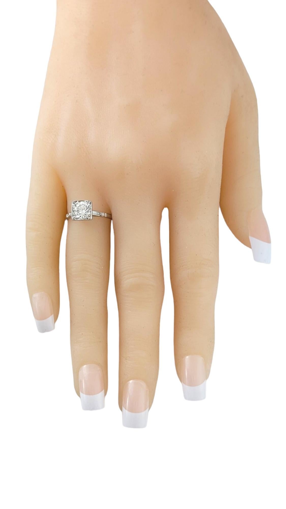 Vintage Platinum Old Cut Diamond Engagement Ring Size 6-6.25 #16929 For Sale 2