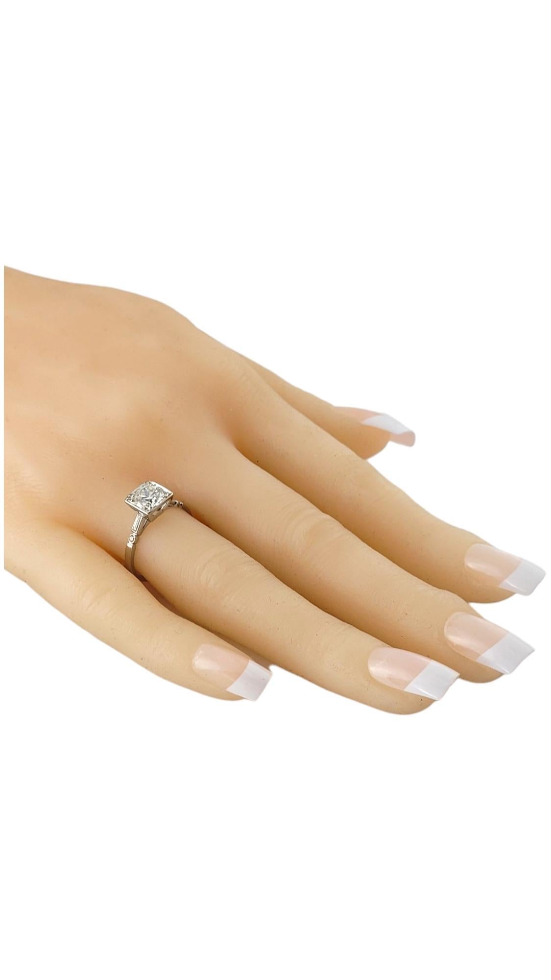 Vintage Platinum Old Cut Diamond Engagement Ring Size 6-6.25 #16929 For Sale 3