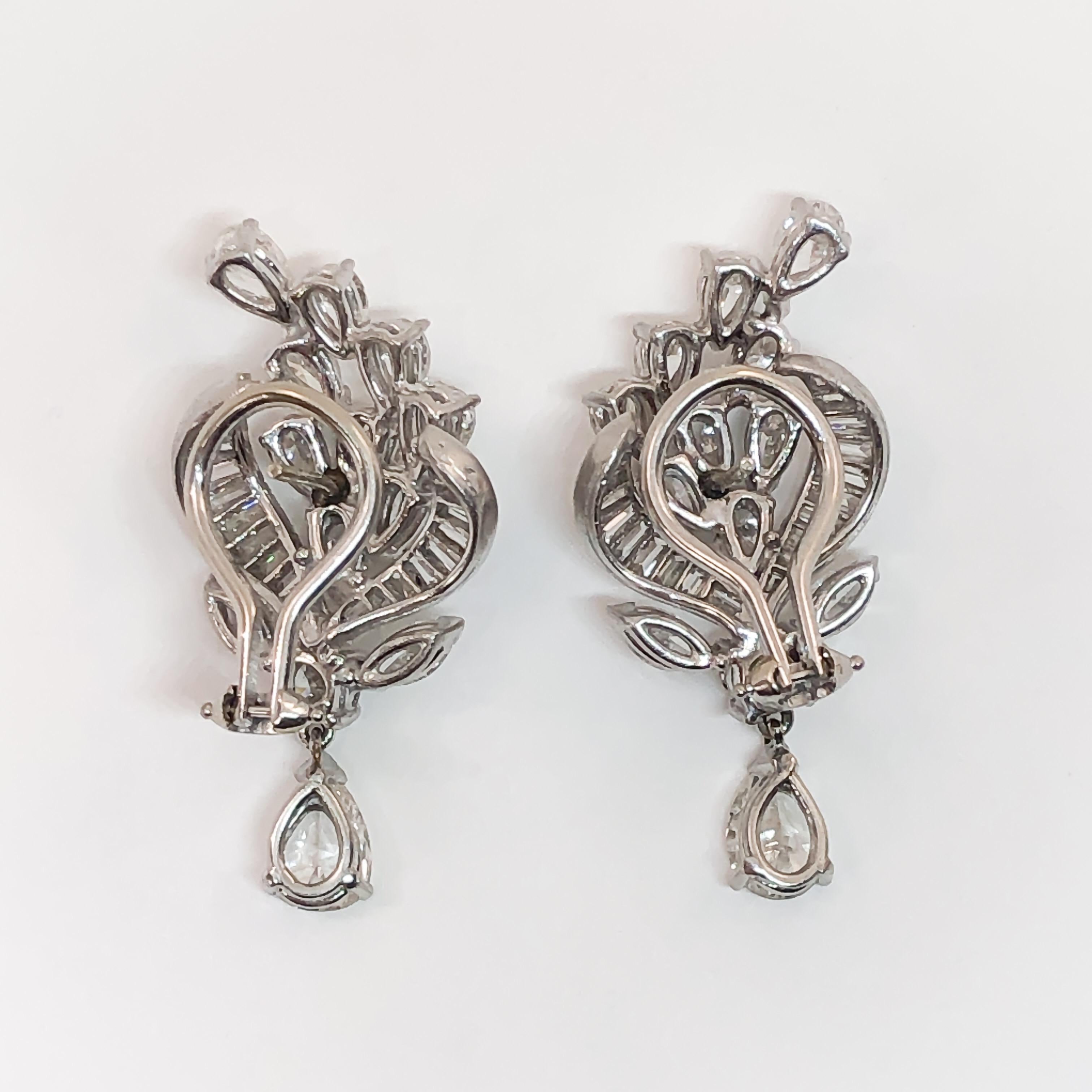 vintage earrings diamond