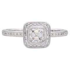 Ritani Design Bague vintage en platine avec diamants de 1,00 carat