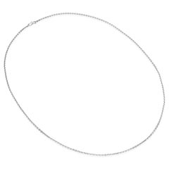 Vintage Platinum S Hook Clasp Cable Link Chain