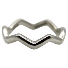 Vintage Platinum Tiffany 
Co. Zig Zag Paloma Picasso Ring