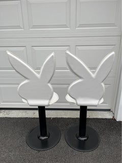 Vintage Playboy Bunny Barstools Chairs, Set of 2
