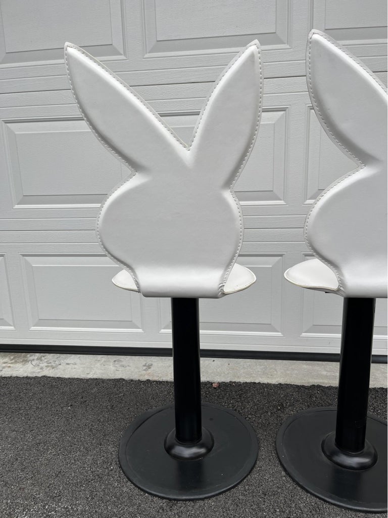 Vintage Playboy Bunny Barstools Chairs, Set of 2 For Sale at 1stDibs