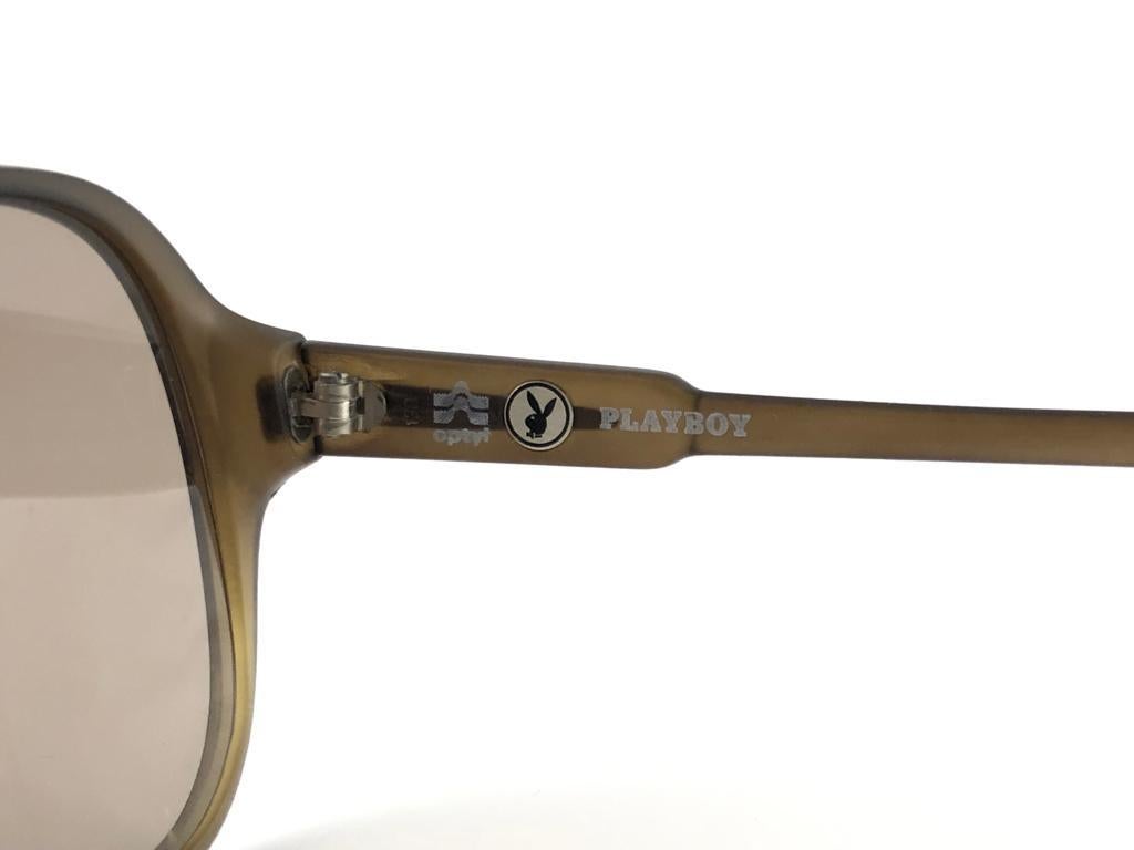 Vintage Playboy Optyl Ombre 3020 Oversized Optyl Sunglasses 1