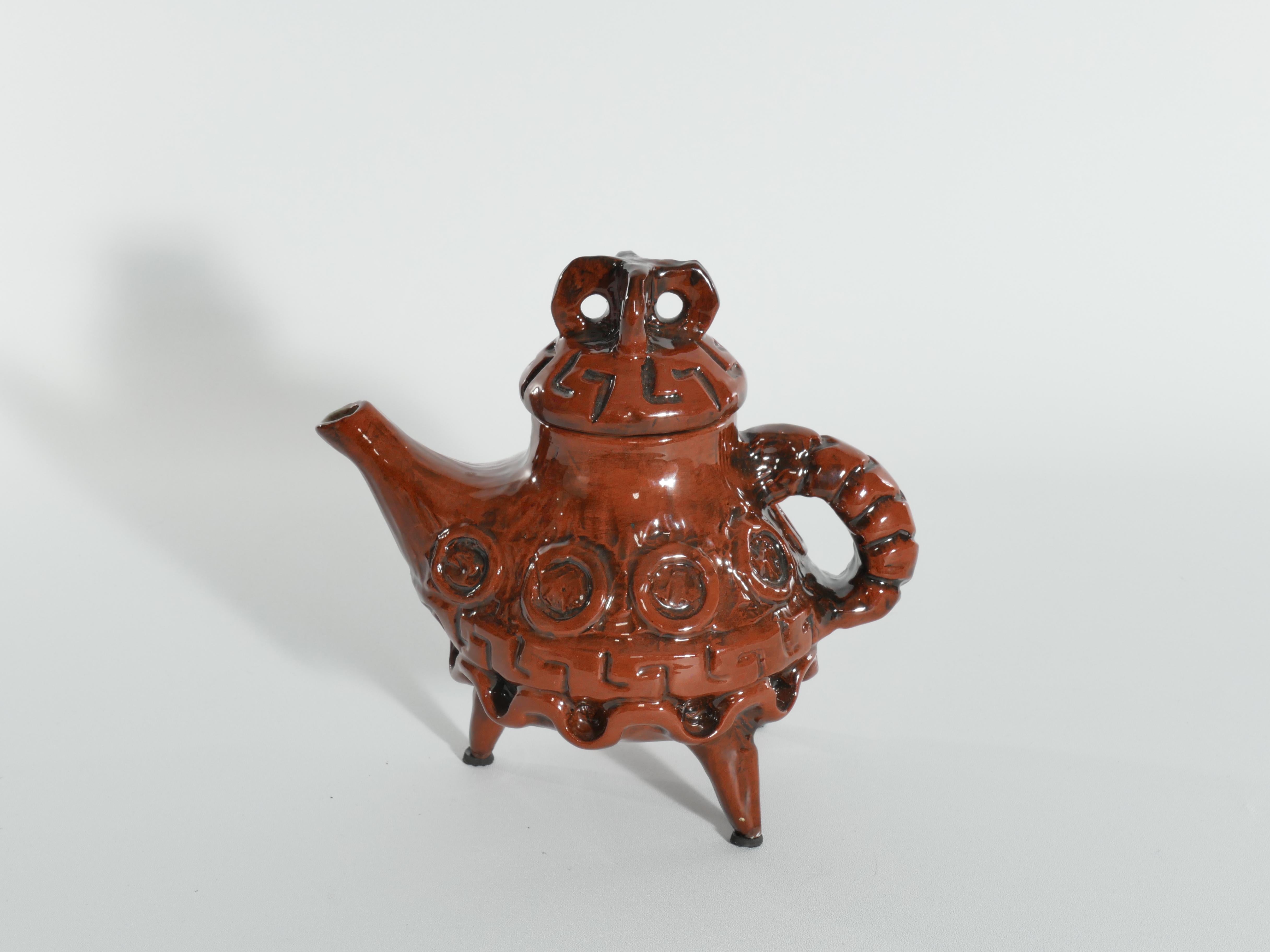 Vintage Playful Teapot with Crab-like Features by Allan Hellman Sweden 1982  For Sale 5