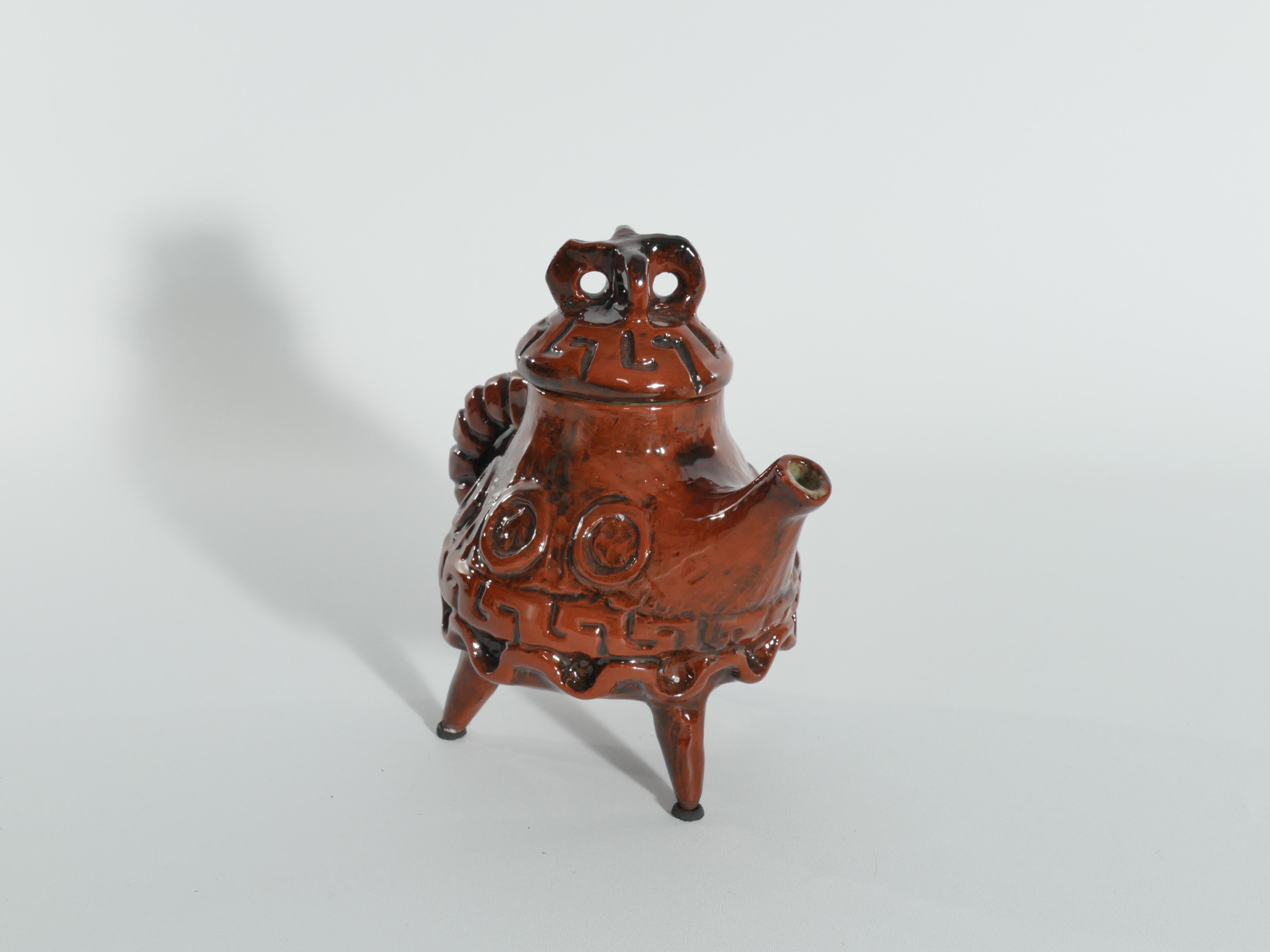 Swedish Vintage Playful Teapot with Crab-like Features by Allan Hellman Sweden 1982  For Sale
