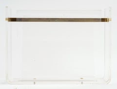 Vintage Plexiglass and Gilded Brass Ring-Holder