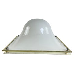 Vintage Plexiglass Ceiling Light  Italian Design 1970s