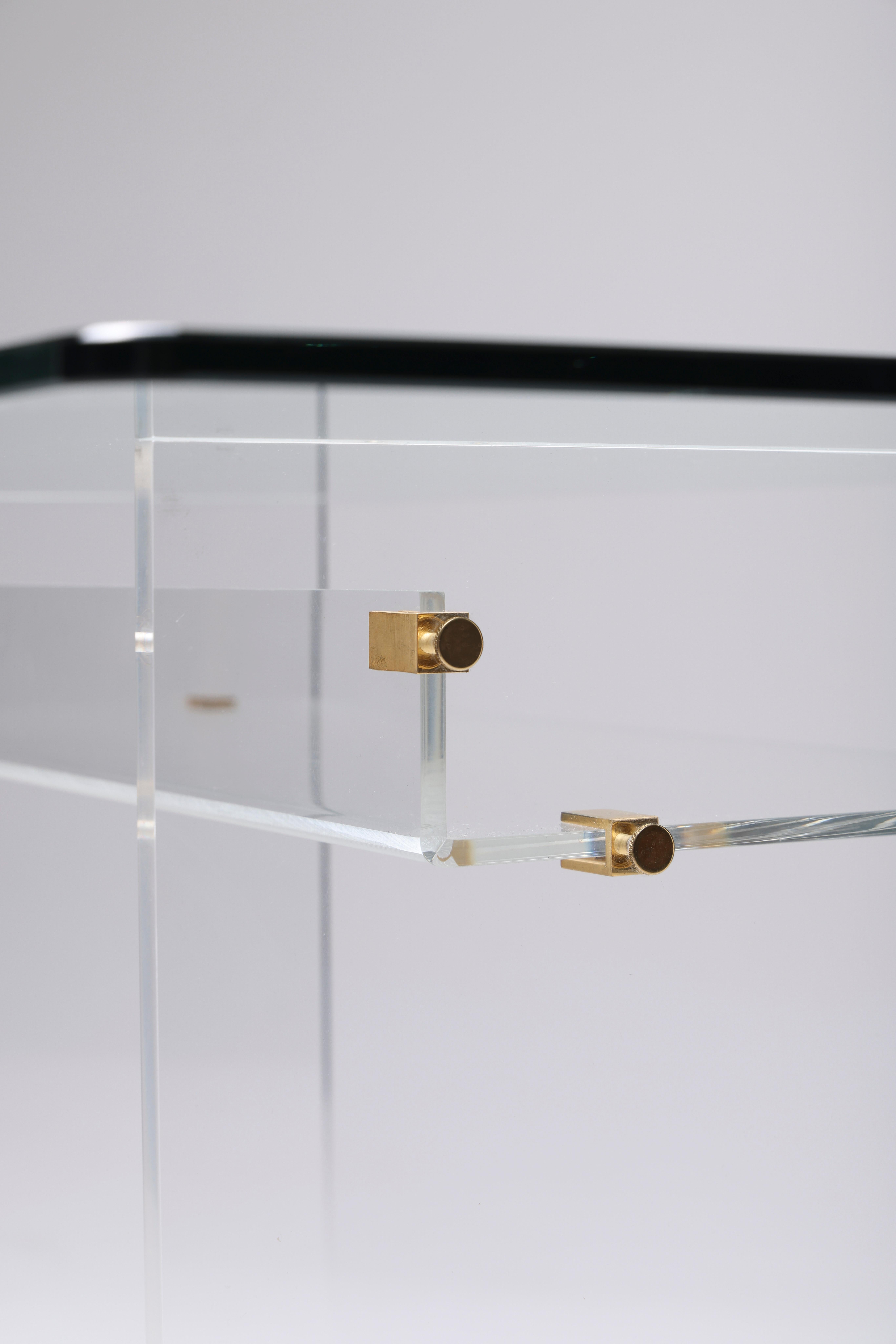 Vintage Plexiglass Desk by David Lange, 1980s 6
