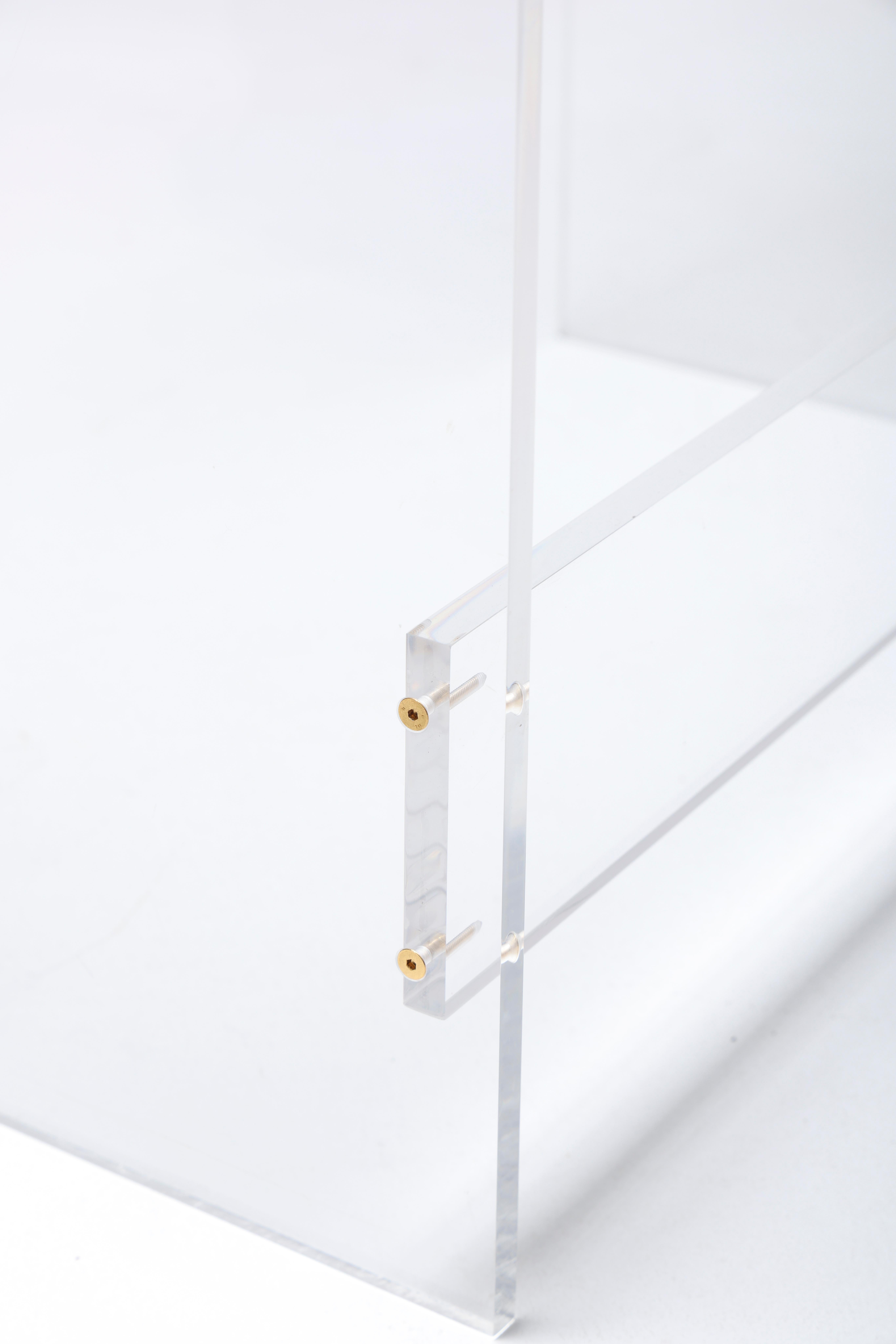 Vintage Plexiglass Desk by David Lange, 1980s 3