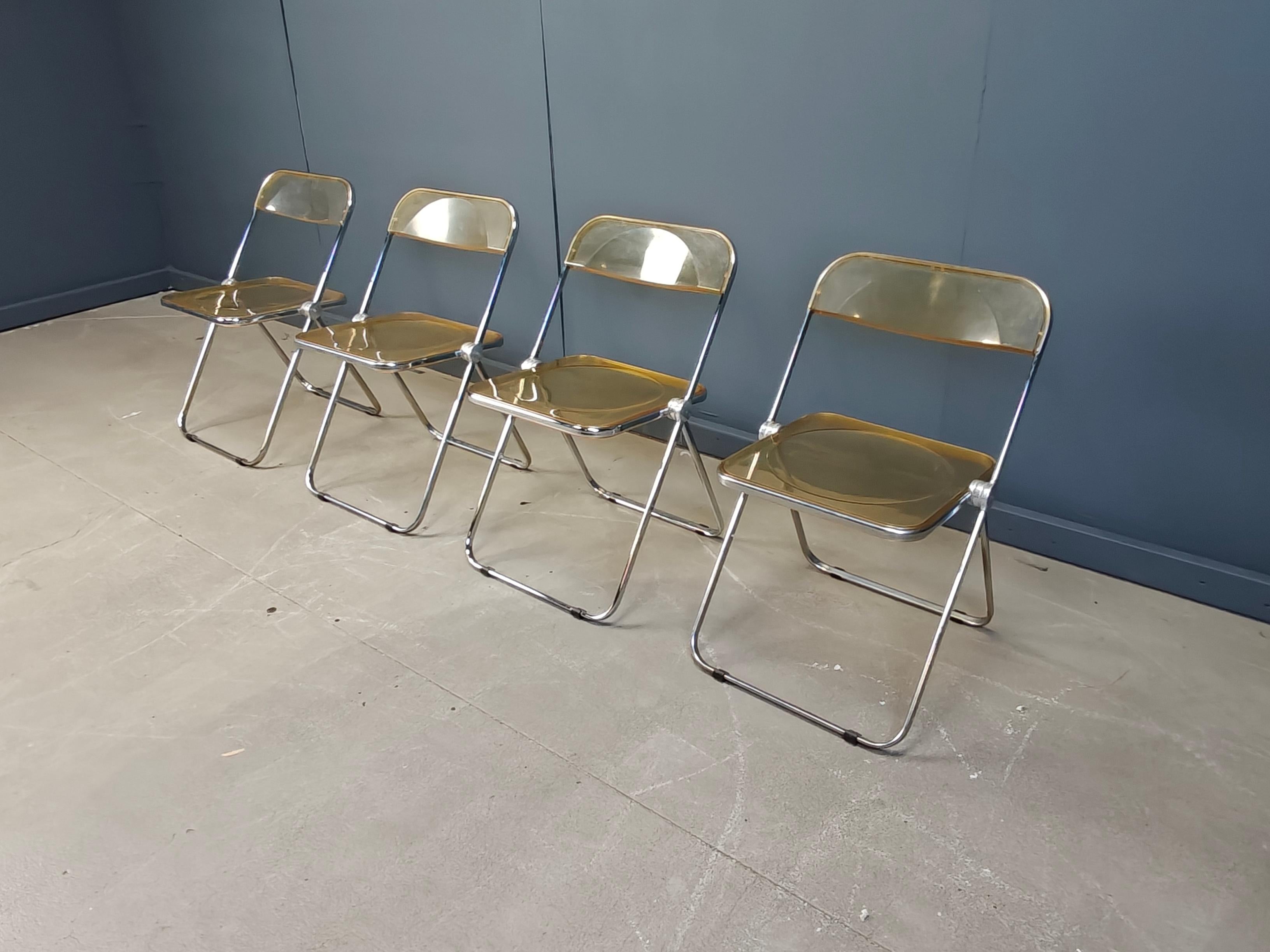 Sedie plia vintage di Castelli, anni '70 in vendita 1
