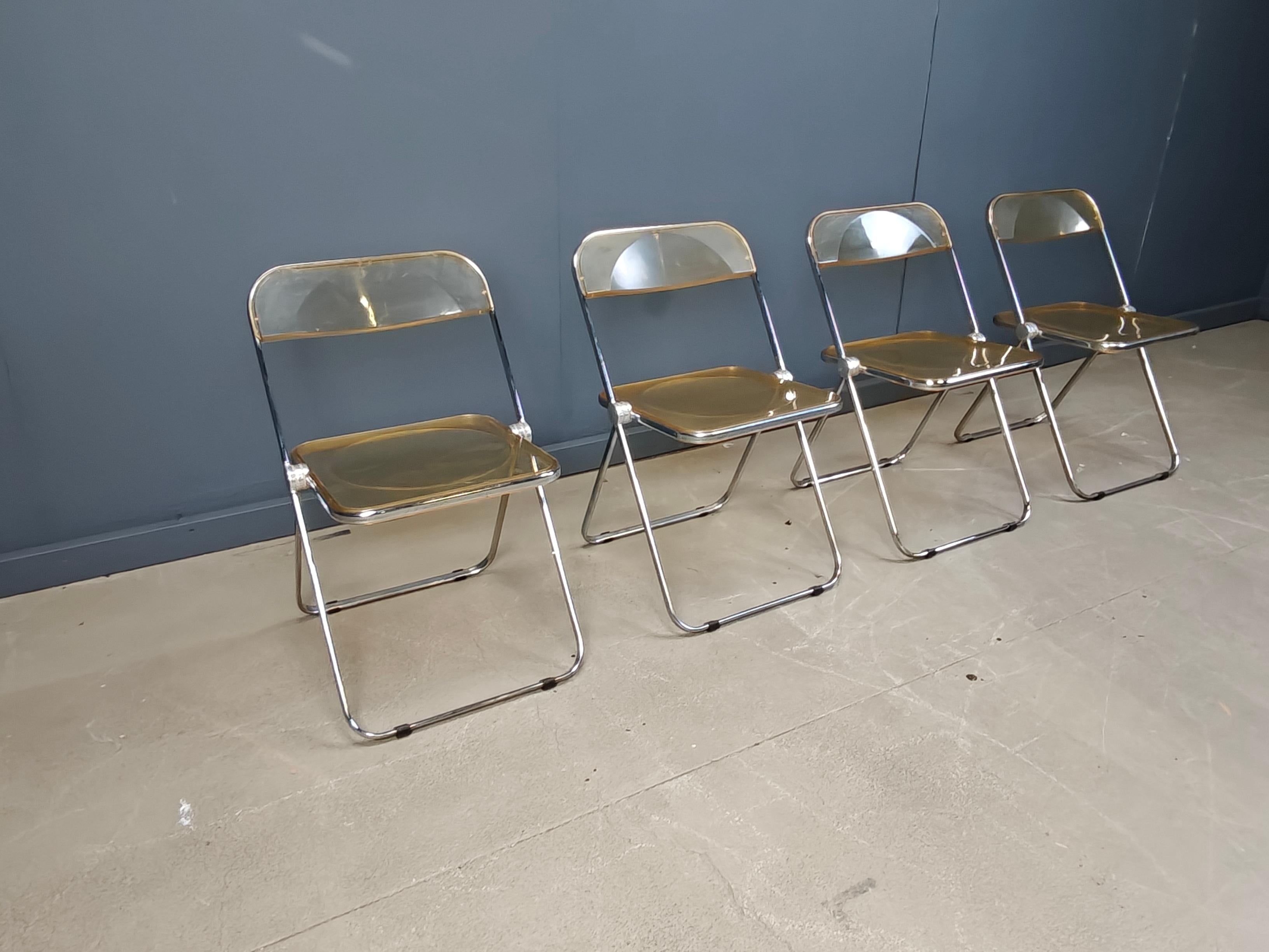 Sedie plia vintage di Castelli, anni '70 in vendita 2