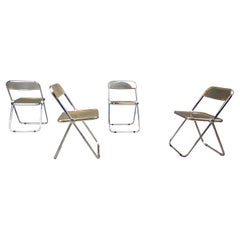Vintage plia chairs by Castelli, 1970s