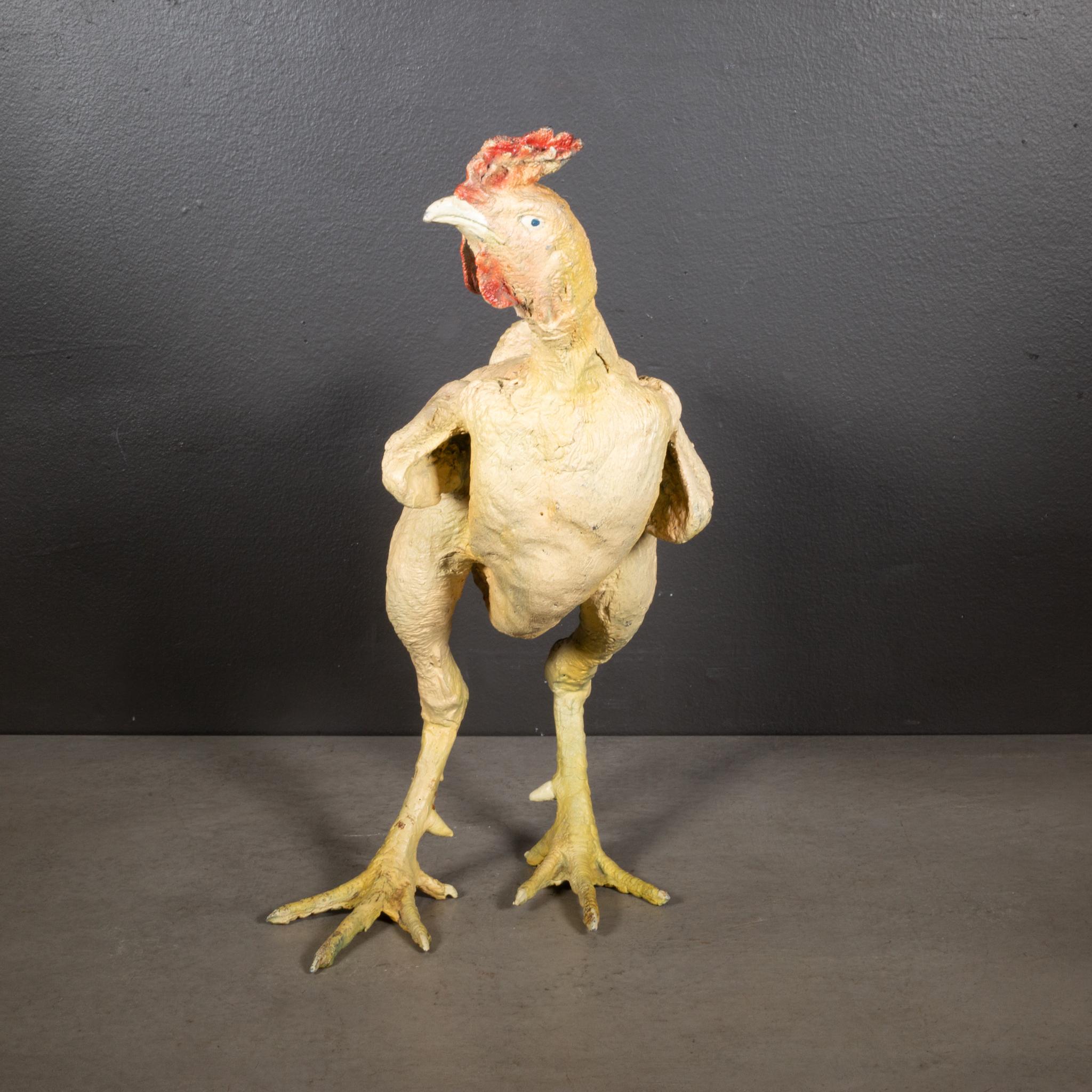 XX secolo Pollo in metallo spennato vintage in vendita