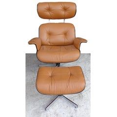 Vintage Plycraft Loungesessel und Ottomane