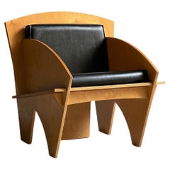 Vintage Plywood Puzzle Chair 1980