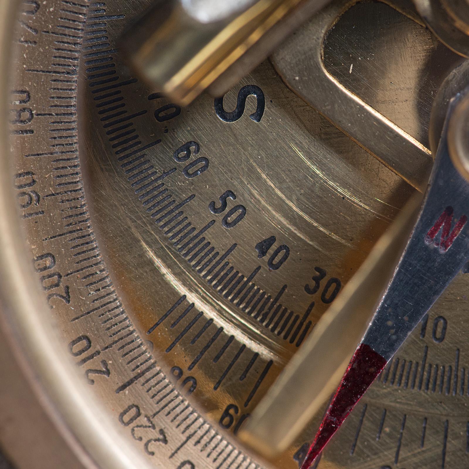 Vintage Pocket Compass, English, Terrestrial, Marine, Navigation, Instrument 5