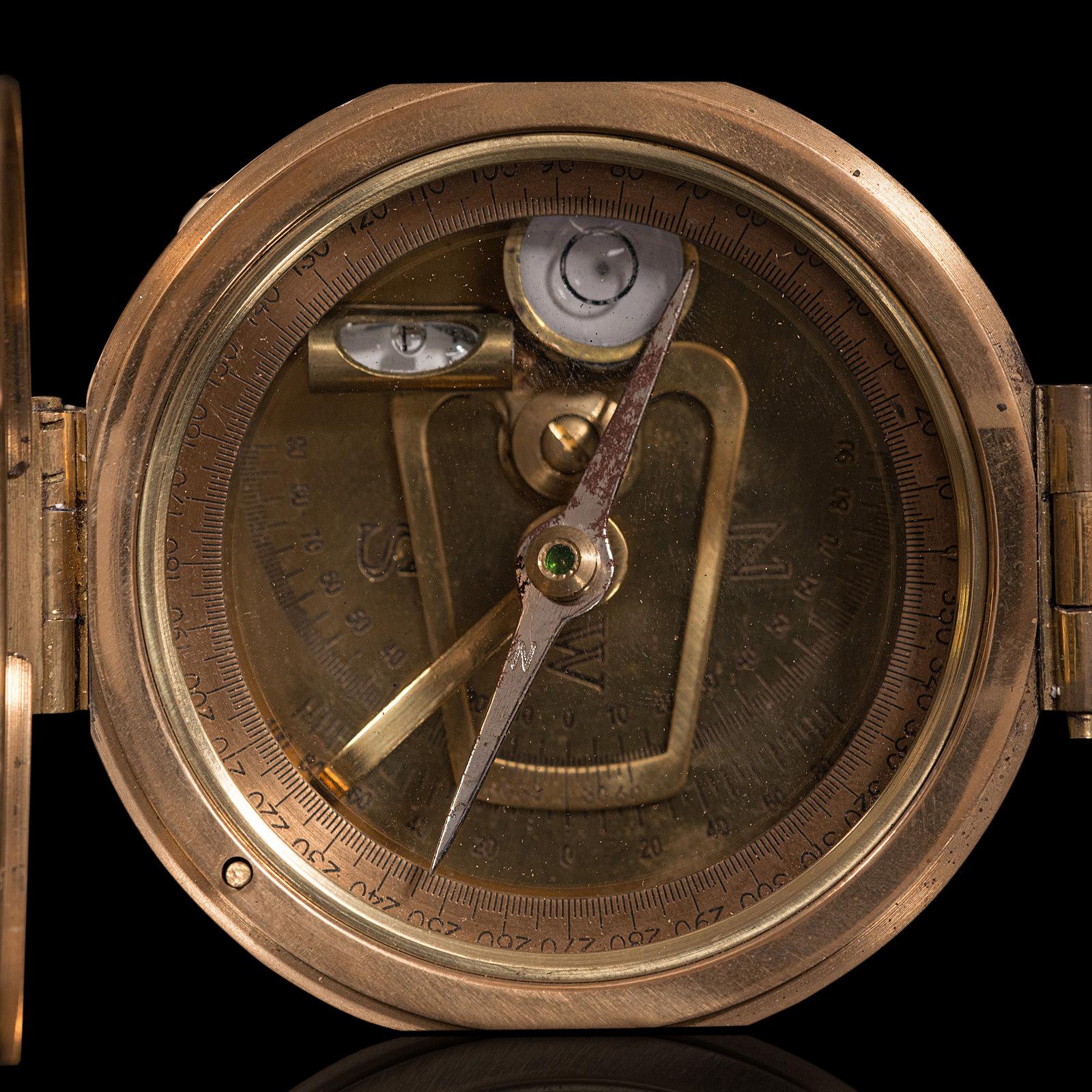 Vintage Pocket Compass, English, Terrestrial, Maritime, Navigation, Instrument 5