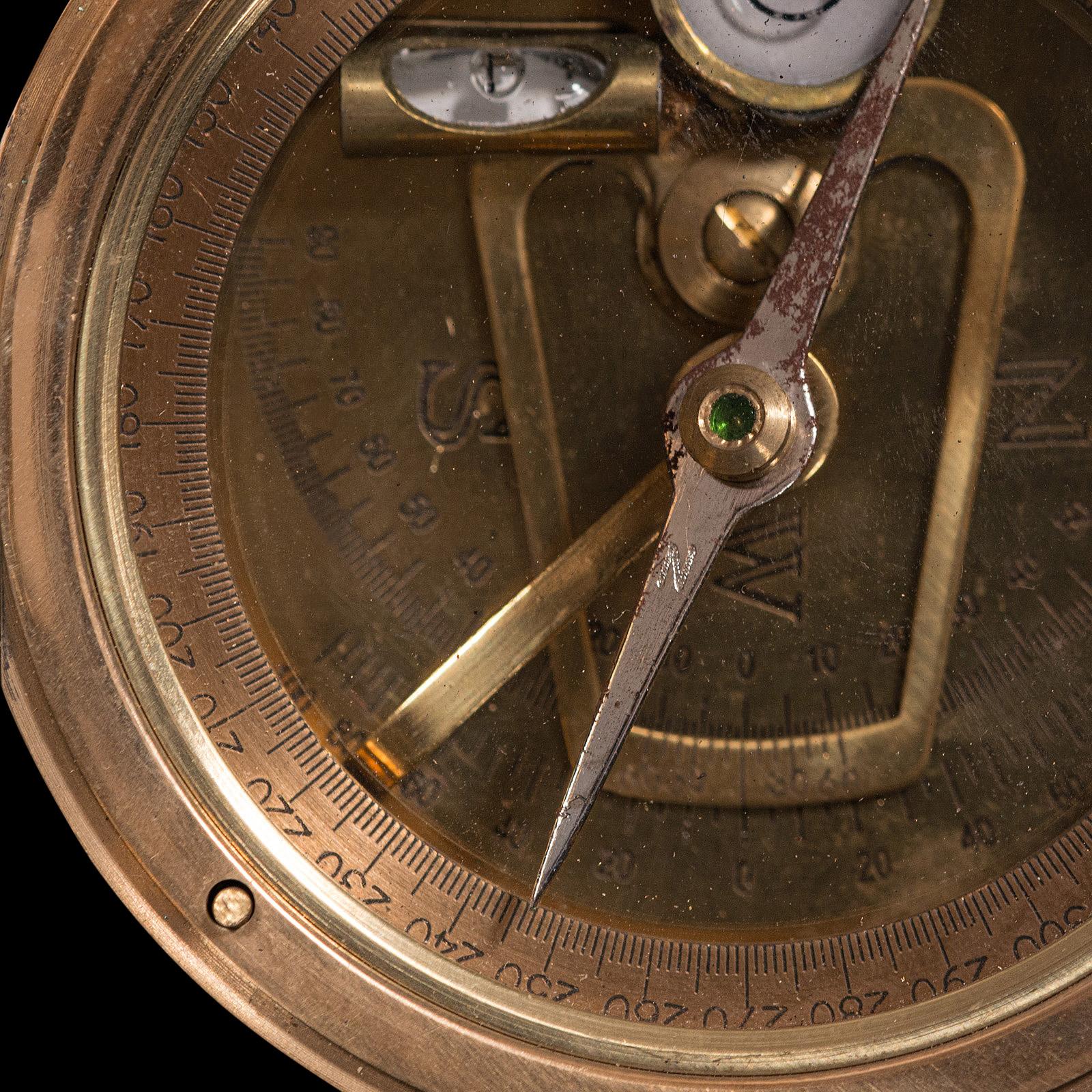 Vintage Pocket Compass, English, Terrestrial, Maritime, Navigation, Instrument 6