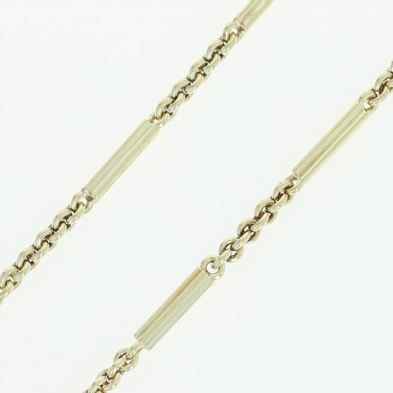 Vintage Pocket Watch Chain, 14 Karat Yellow Gold Parts / Repair at