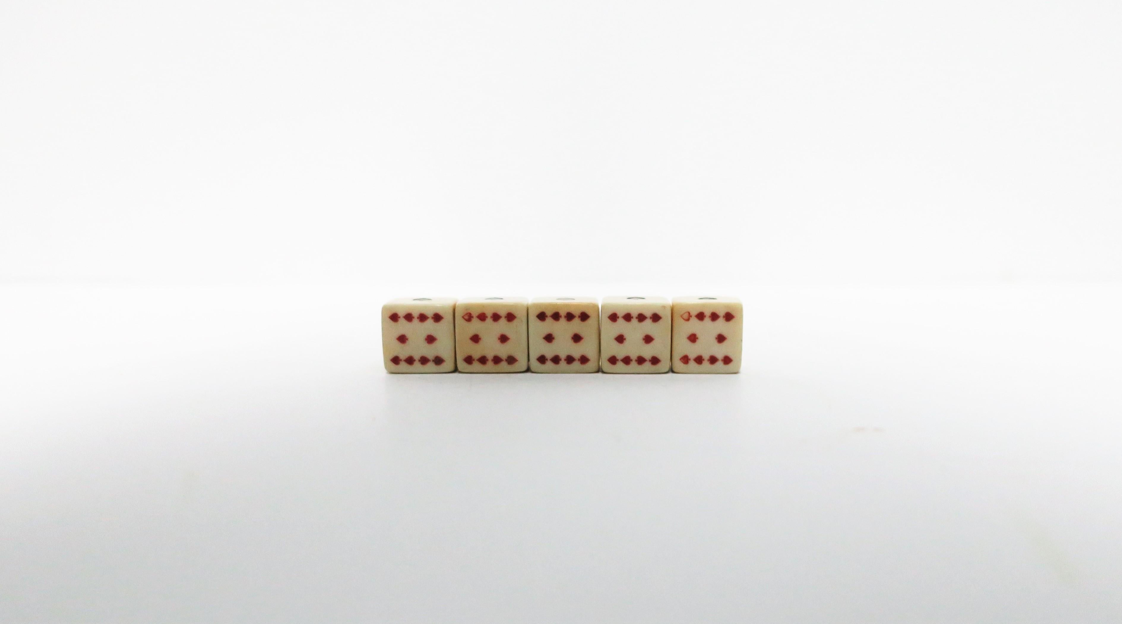 Vintage Poker Dice Set 2