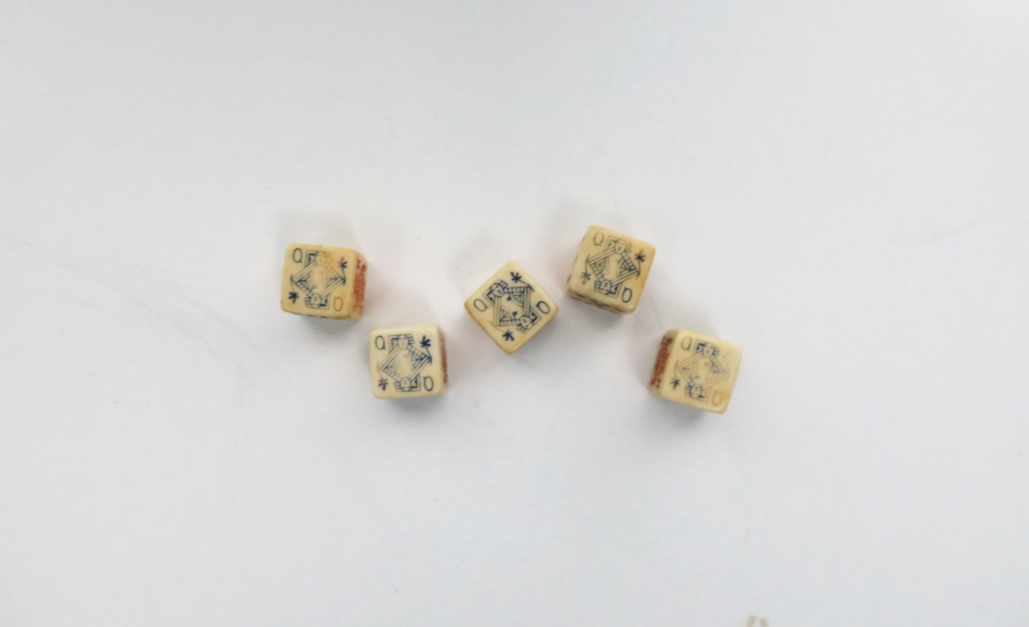 antique poker dice