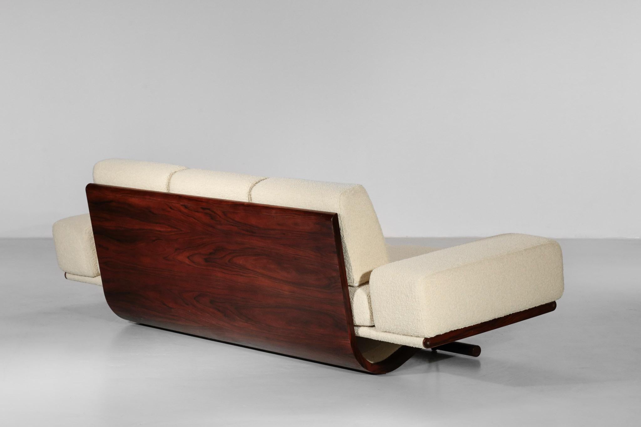 Vintage Polar Sofa with Rosewood Frame, 1970s 9