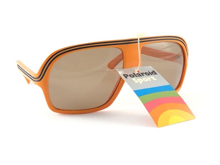 Polaroid Orange Resin Sunglasses