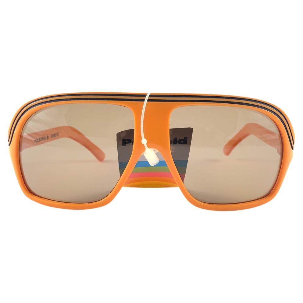 Accessoires Zonnebrillen & Eyewear Sportbrillen Vintage sportbril met afneembare lens van Polaroid uit de jaren '80 Made in France 