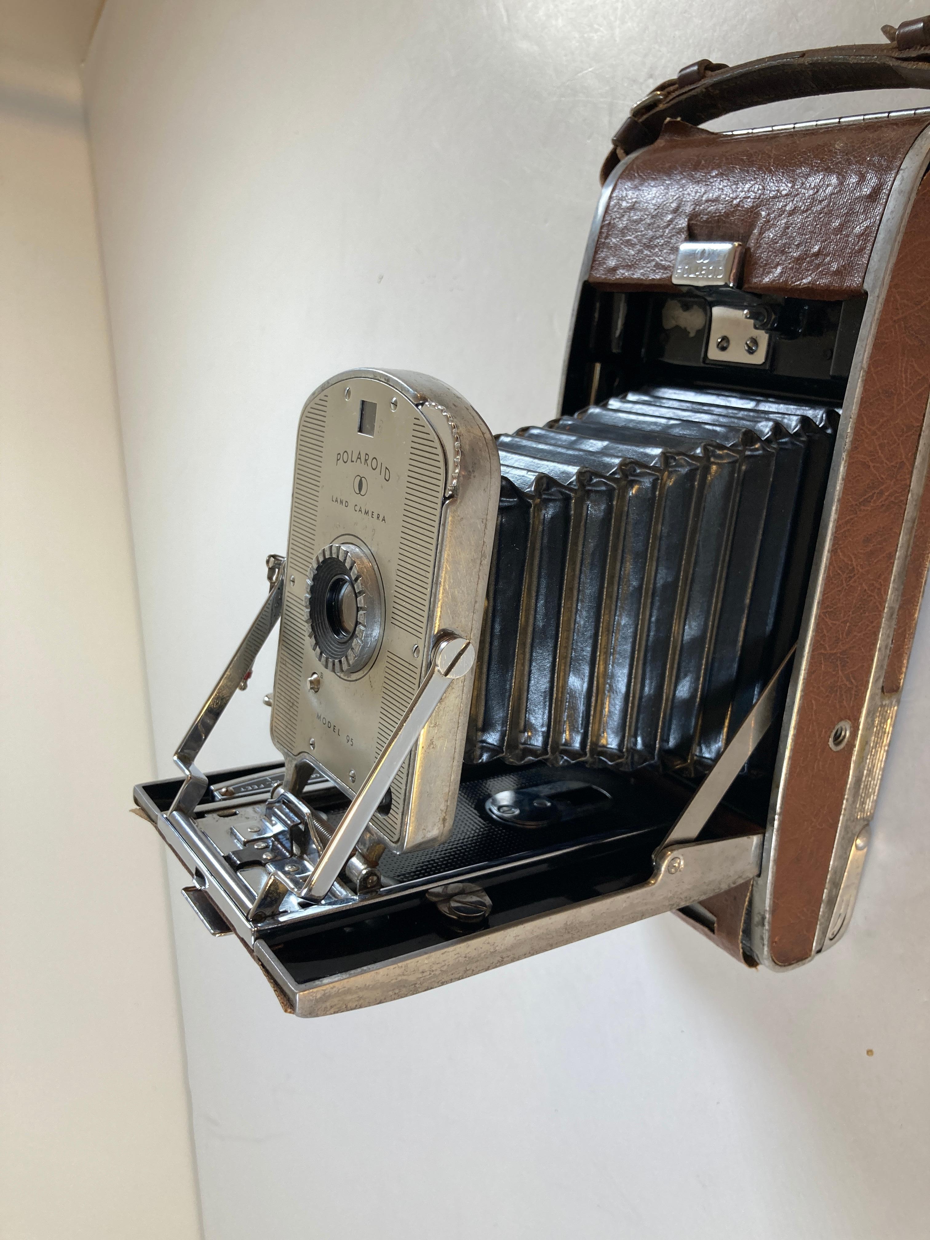 Polaroid Land Camera vintage avec boîtier, modèle 95, vers 1948 6