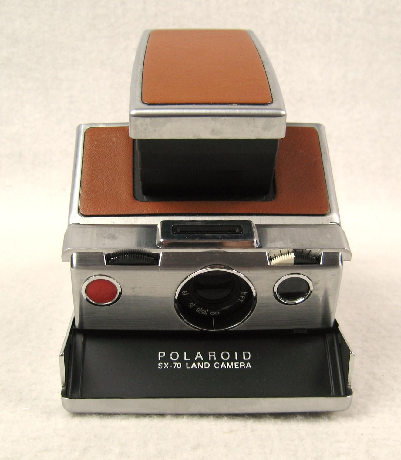 Vintage Polaroid SX-70 Tan Land Kamera von Henry Dreyfuss, Vintage (amerikanisch) im Angebot