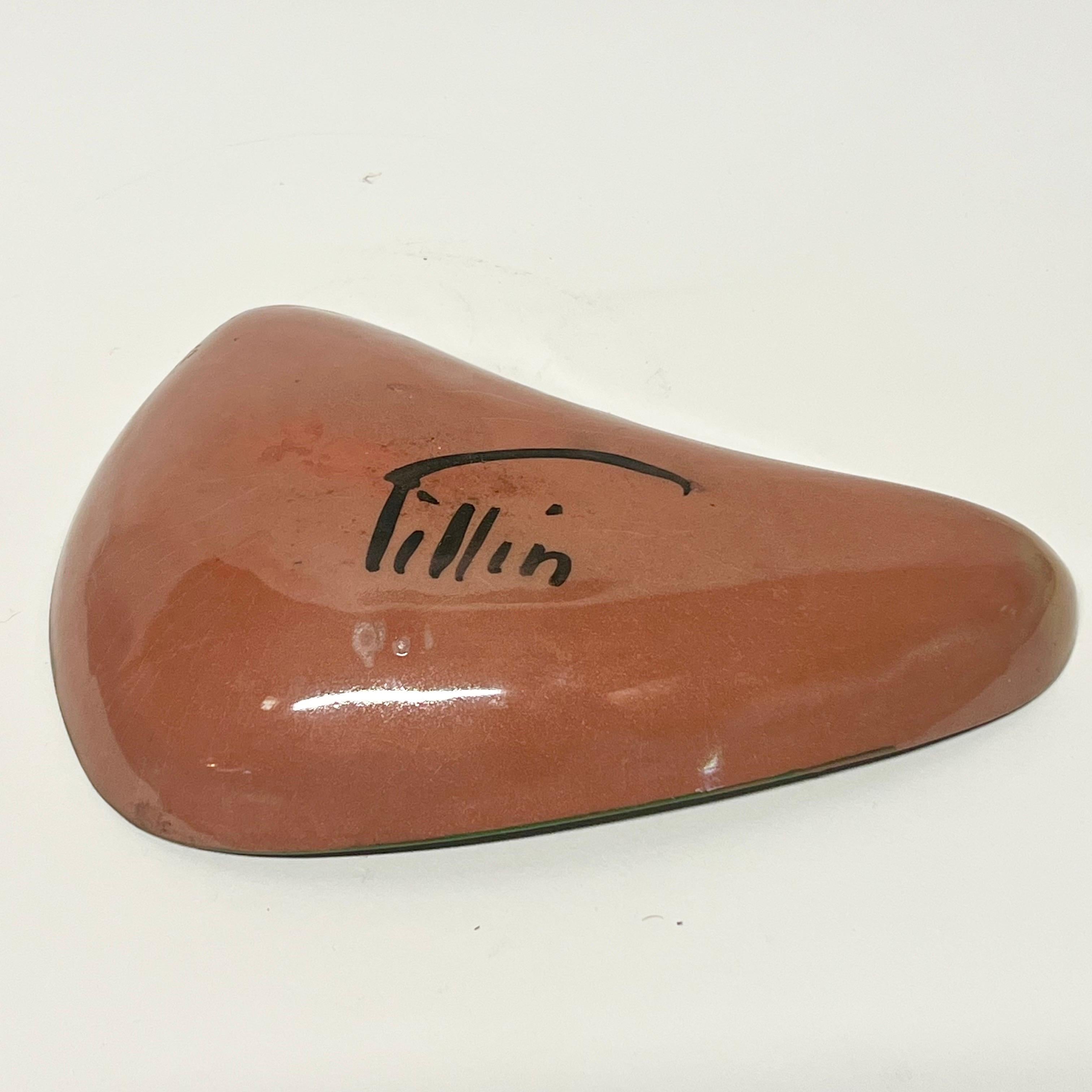 American Vintage Polia Pillin Decorative Ceramic Tray  For Sale
