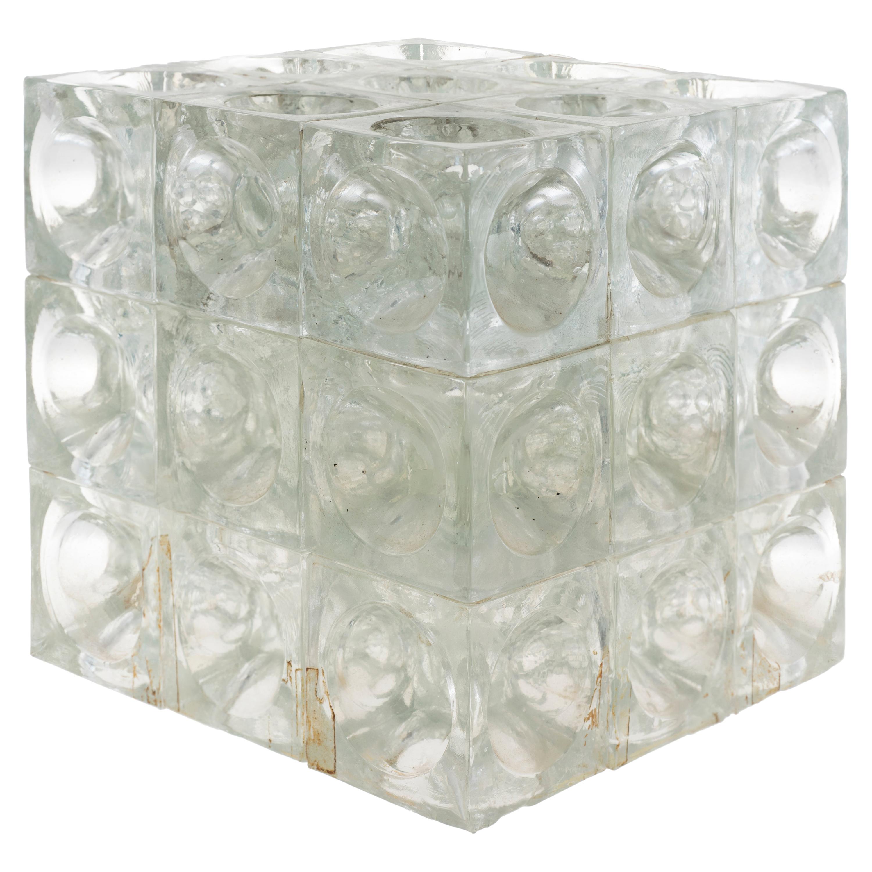 Vintage Poliarte Cube Lamp by Progetto Arte Poli, Italy
