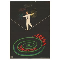 Vintage Polish Arena Smialych Poster by Henryk Tomaszewski, 1953