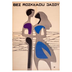 Retro Polish Bez Rozkładu Jazdy Midcentury Polish Poster by Henryk Górka