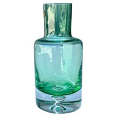 Vintage Polish Blown Glass Vase