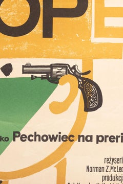 Vintage Polish Bob Hope Poster by Jerzy Flisak for CWF, 1963