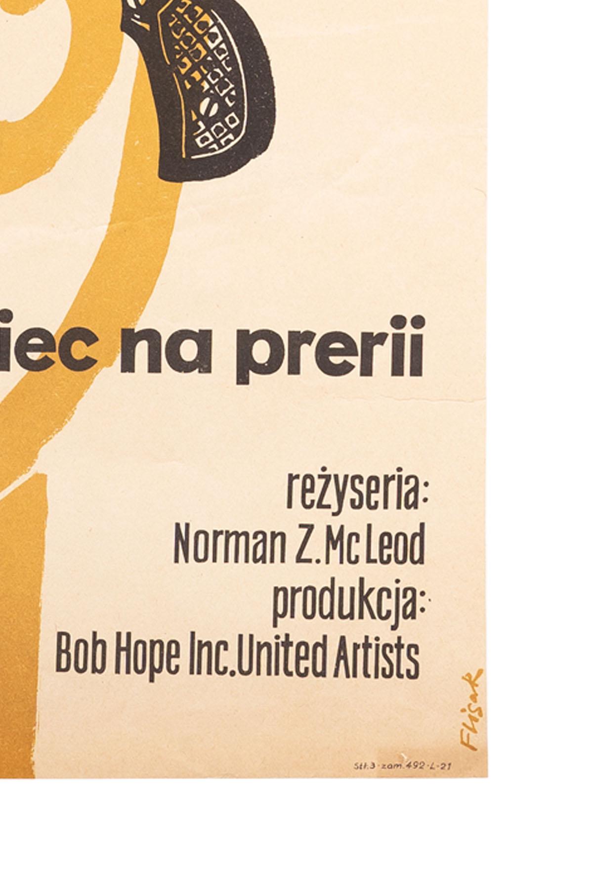 Other Vintage Polish Bob Hope Poster by Jerzy Flisak for CWF, 1963 For Sale
