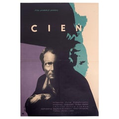 Vintage Polish Cien Movie Poster by Wojciech Zamecznik for CWF, 1956