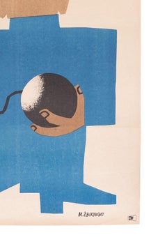 Vintage Polish Closely Watched Trains by Maciej Zbikowski for CWF, 1967