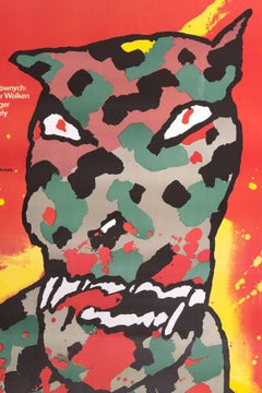 Vintage Polish Dogs of War Poster by Waldermar Swierzy, 1984